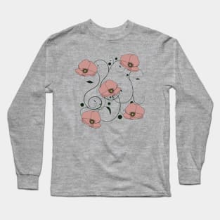 Pink poppy Long Sleeve T-Shirt